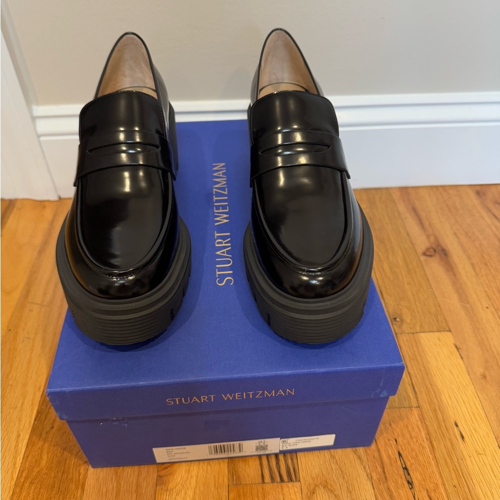 Stuart Weitzman Glossy Black Women’s Slip-Ons